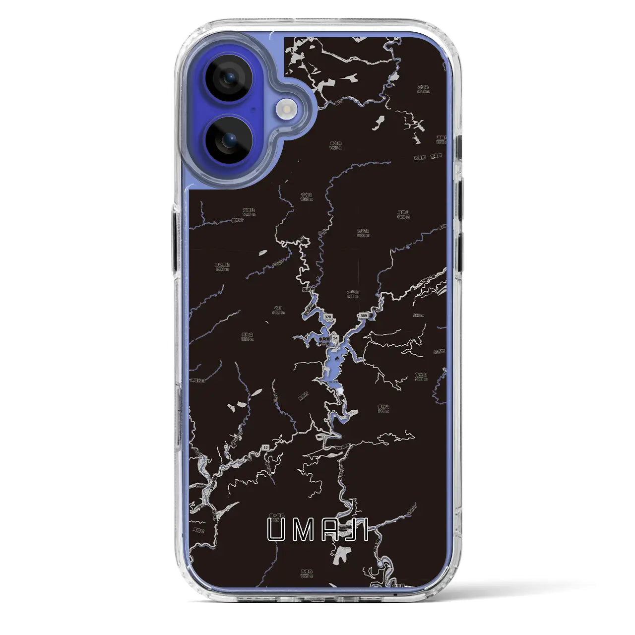 【馬路（高知県）】地図柄iPhoneケース（MagSafeタイプ）