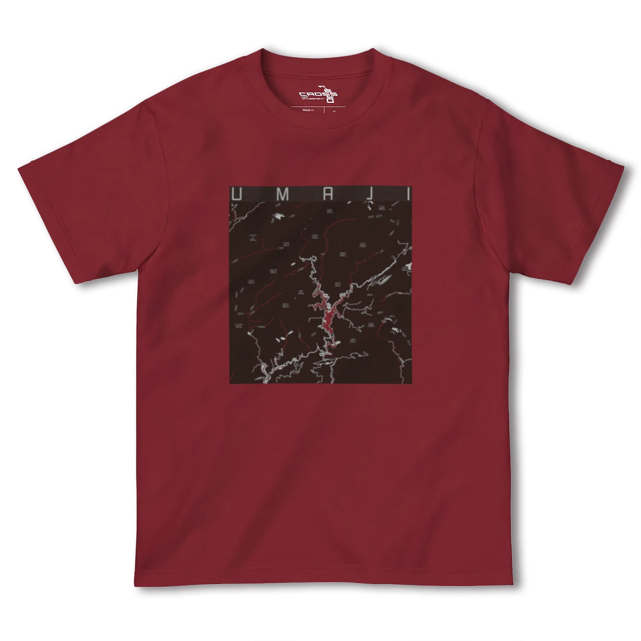【馬路（高知県）】地図柄ヘビーウェイトTシャツ