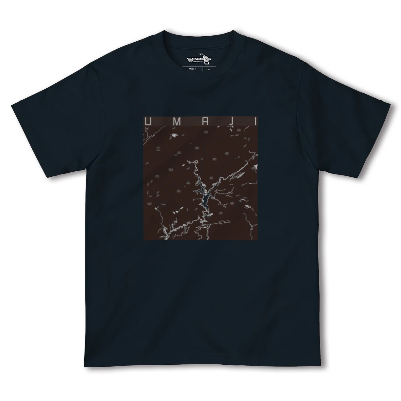 【馬路（高知県）】地図柄ヘビーウェイトTシャツ