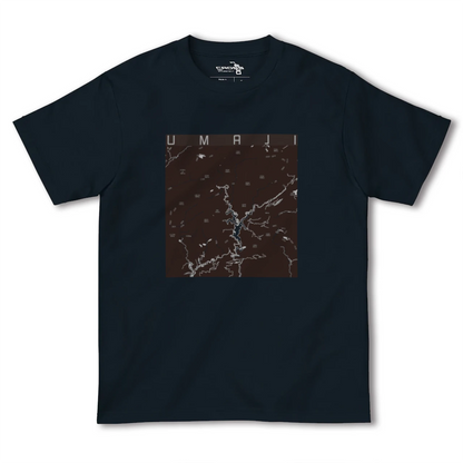 【馬路（高知県）】地図柄ヘビーウェイトTシャツ
