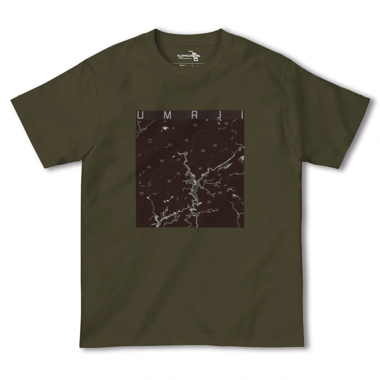 【馬路（高知県）】地図柄ヘビーウェイトTシャツ