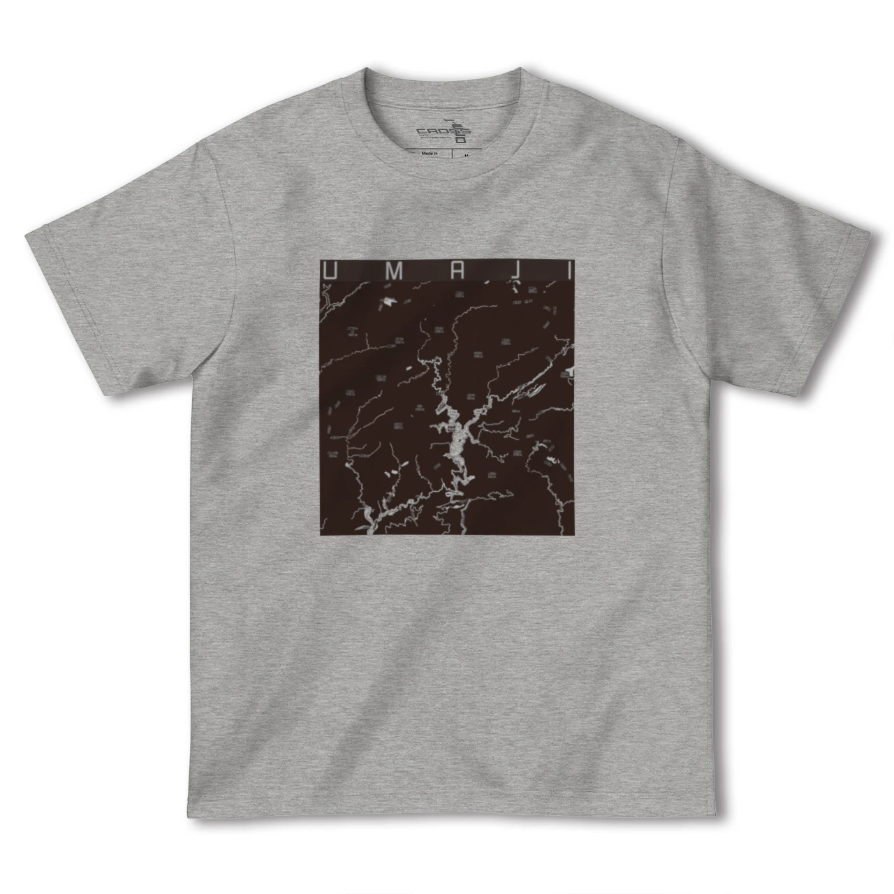 【馬路（高知県）】地図柄ヘビーウェイトTシャツ
