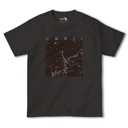 【馬路（高知県）】地図柄ヘビーウェイトTシャツ