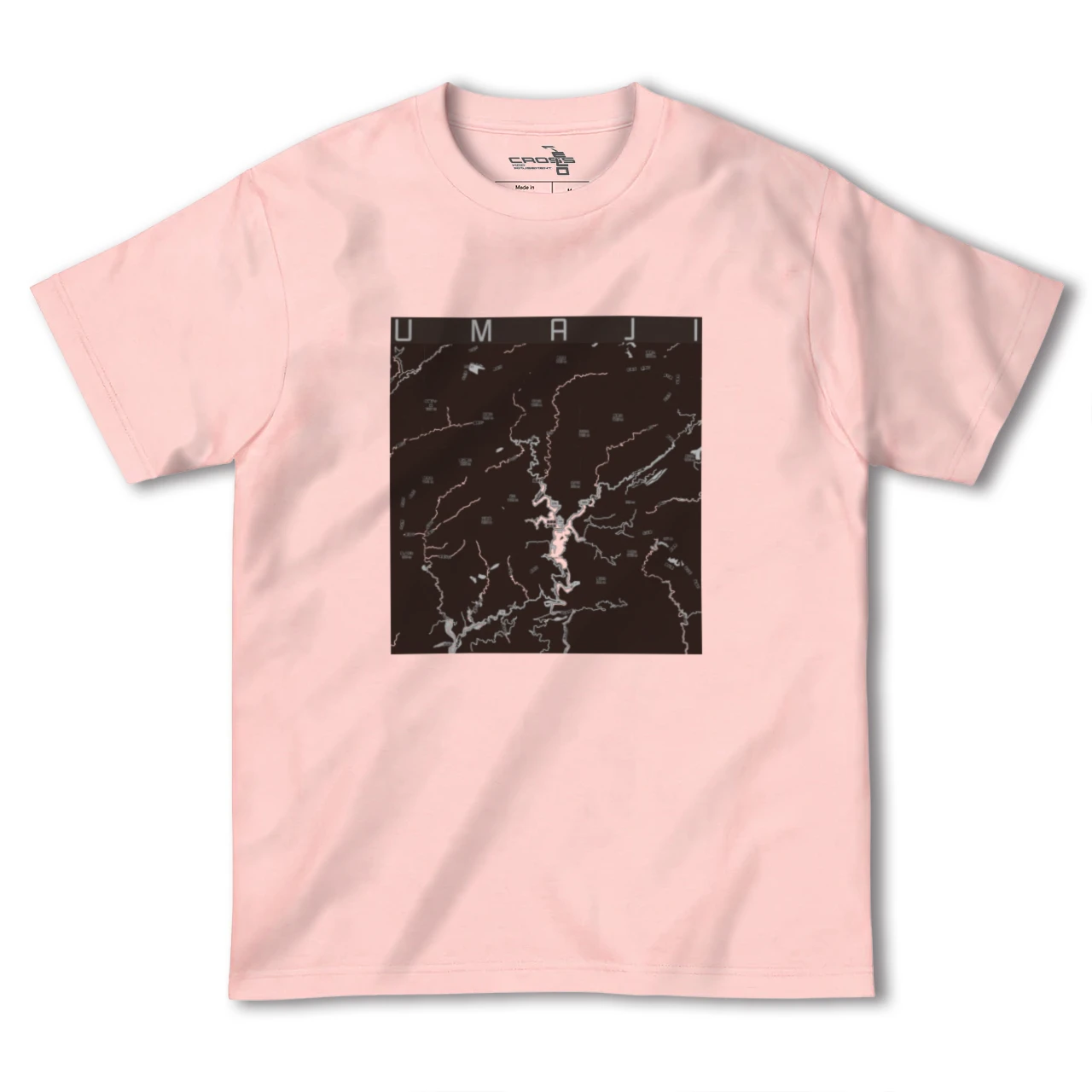 【馬路（高知県）】地図柄ヘビーウェイトTシャツ