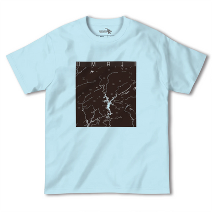 【馬路（高知県）】地図柄ヘビーウェイトTシャツ