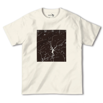 【馬路（高知県）】地図柄ヘビーウェイトTシャツ