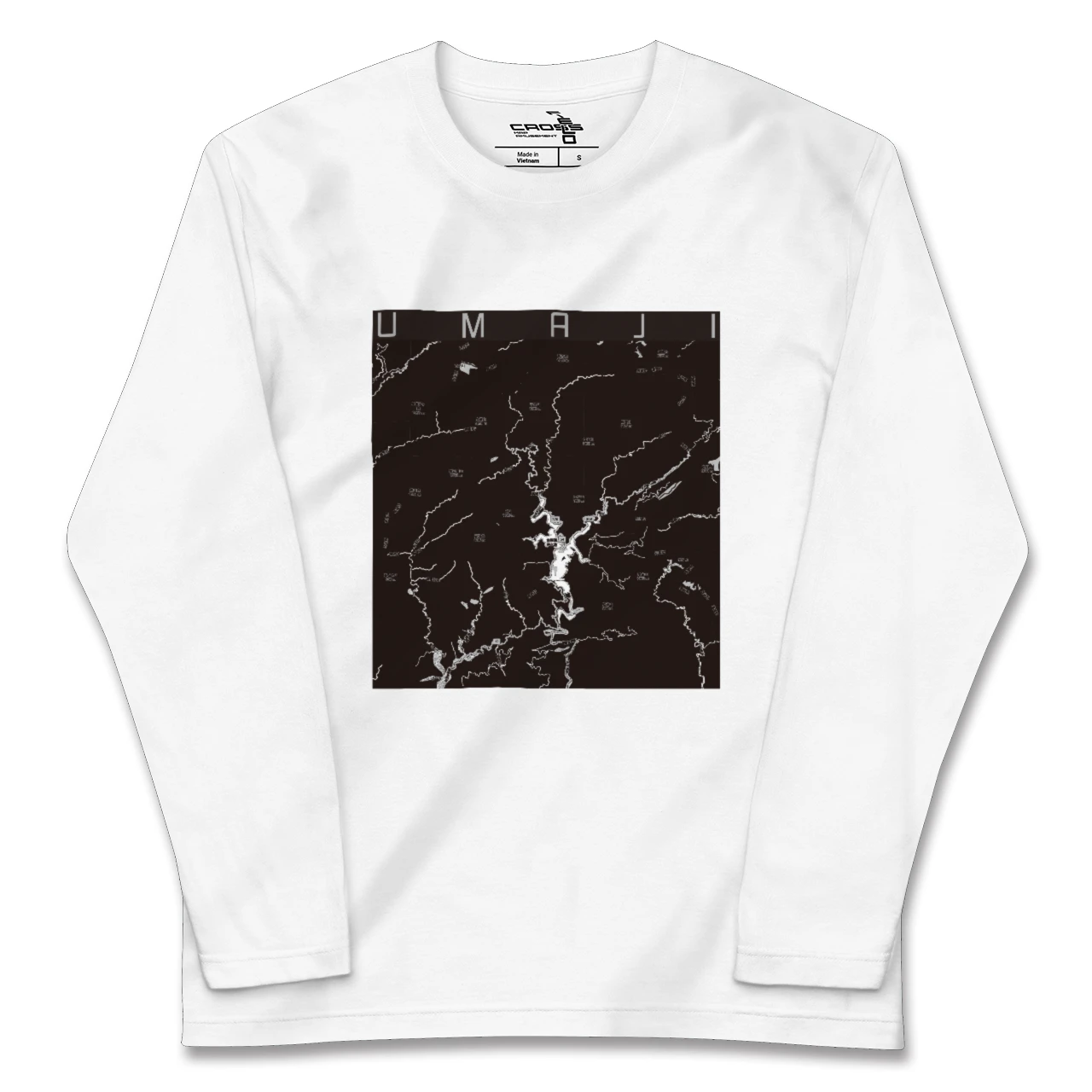 【馬路（高知県）】地図柄ロングスリーブTシャツ