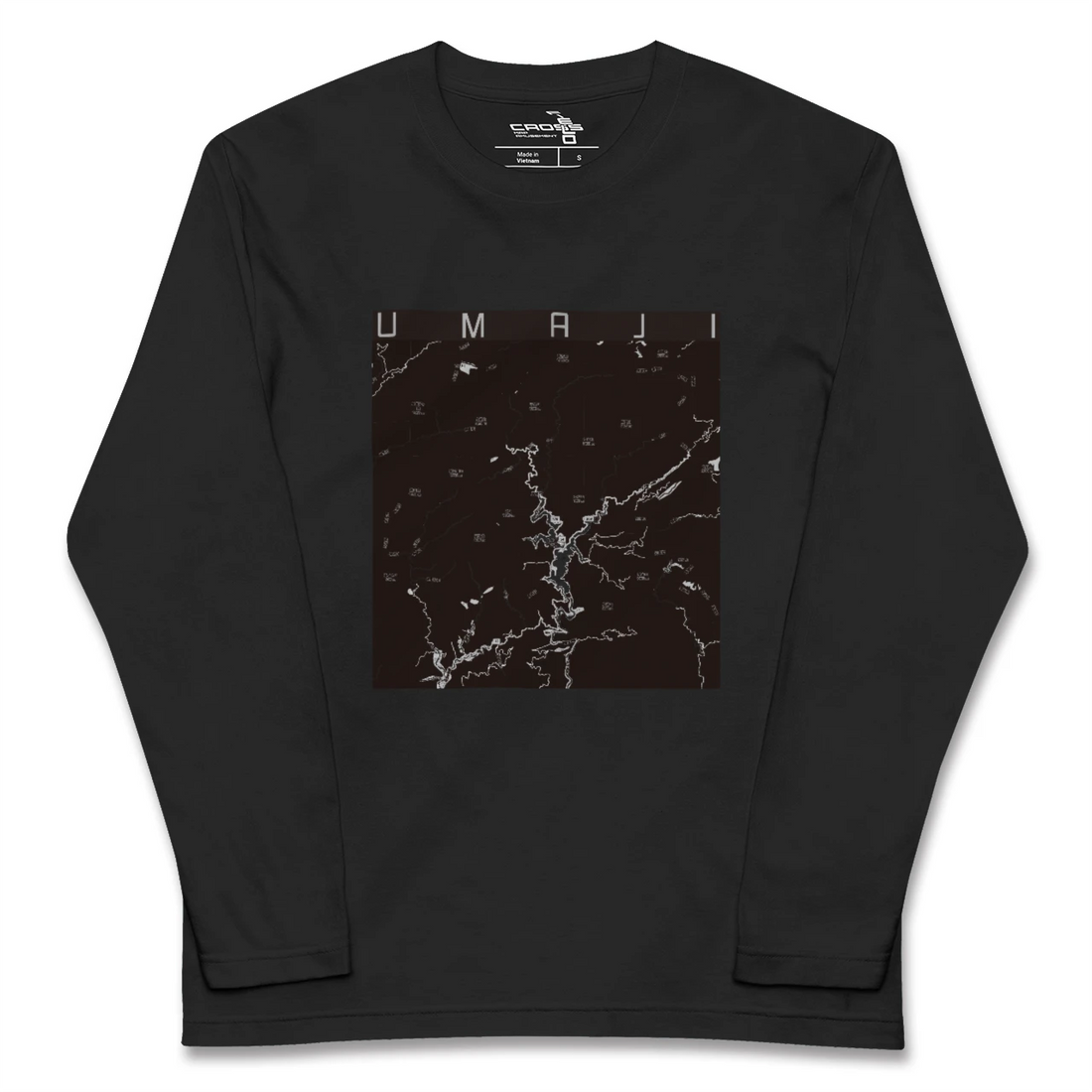 【馬路（高知県）】地図柄ロングスリーブTシャツ