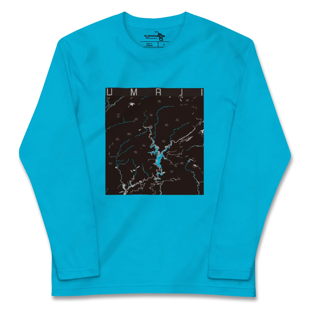 【馬路（高知県）】地図柄ロングスリーブTシャツ