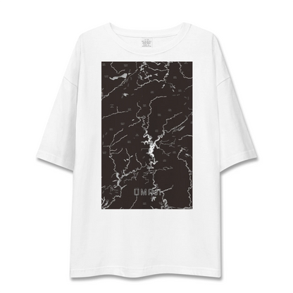 【馬路（高知県）】地図柄ビッグシルエットTシャツ