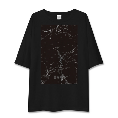 【馬路（高知県）】地図柄ビッグシルエットTシャツ