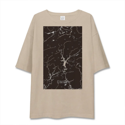 【馬路（高知県）】地図柄ビッグシルエットTシャツ