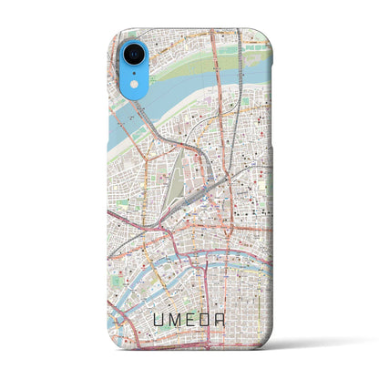 【梅田（大阪府）】地図柄iPhoneケース（バックカバータイプ）