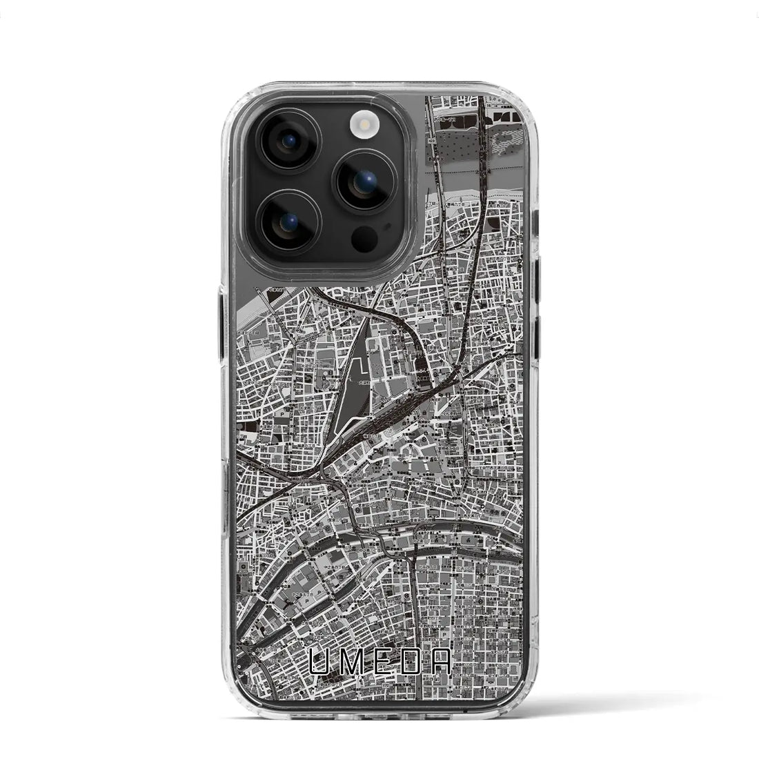 【梅田（大阪府）】地図柄iPhoneケース（MagSafeタイプ）