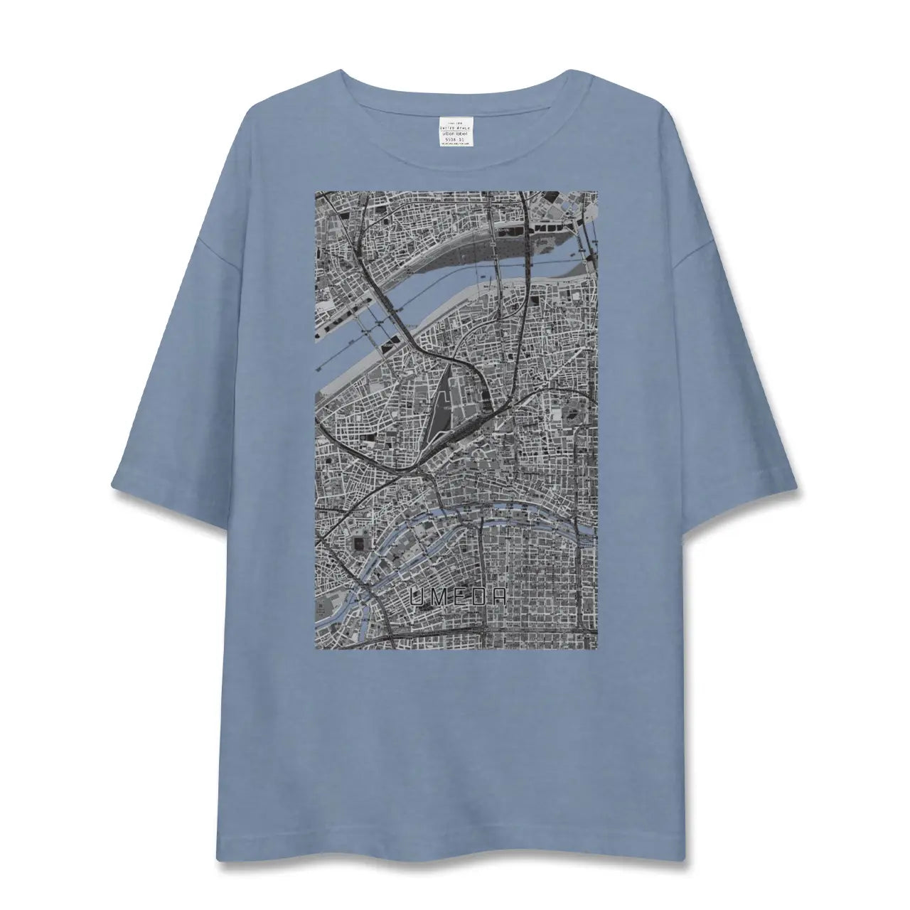 【梅田（大阪府）】地図柄ビッグシルエットTシャツ