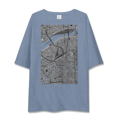 【梅田（大阪府）】地図柄ビッグシルエットTシャツ