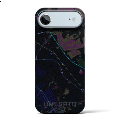 【梅郷（千葉県）】地図柄iPhoneケース（バックカバータイプ）