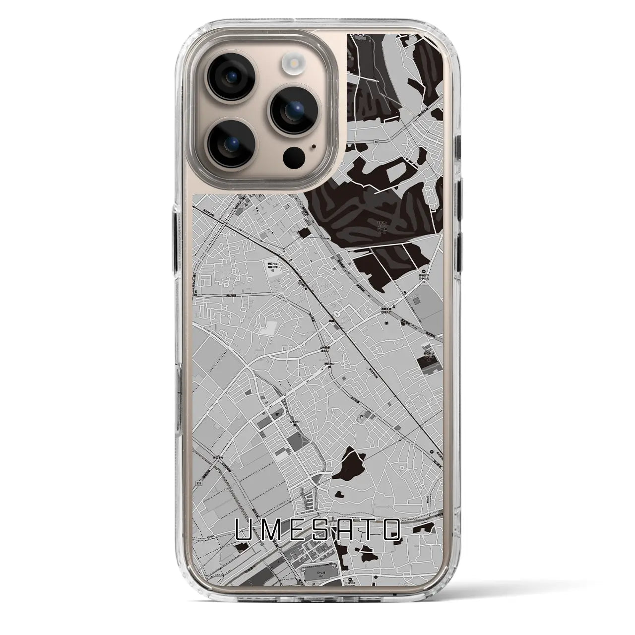 【梅郷（千葉県）】地図柄iPhoneケース（MagSafeタイプ）