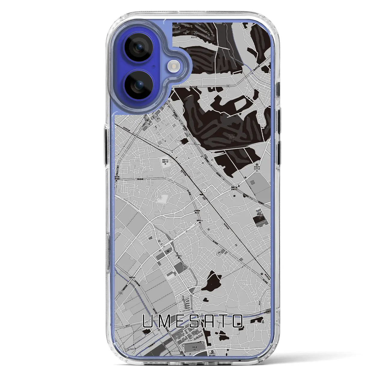 【梅郷（千葉県）】地図柄iPhoneケース（MagSafeタイプ）