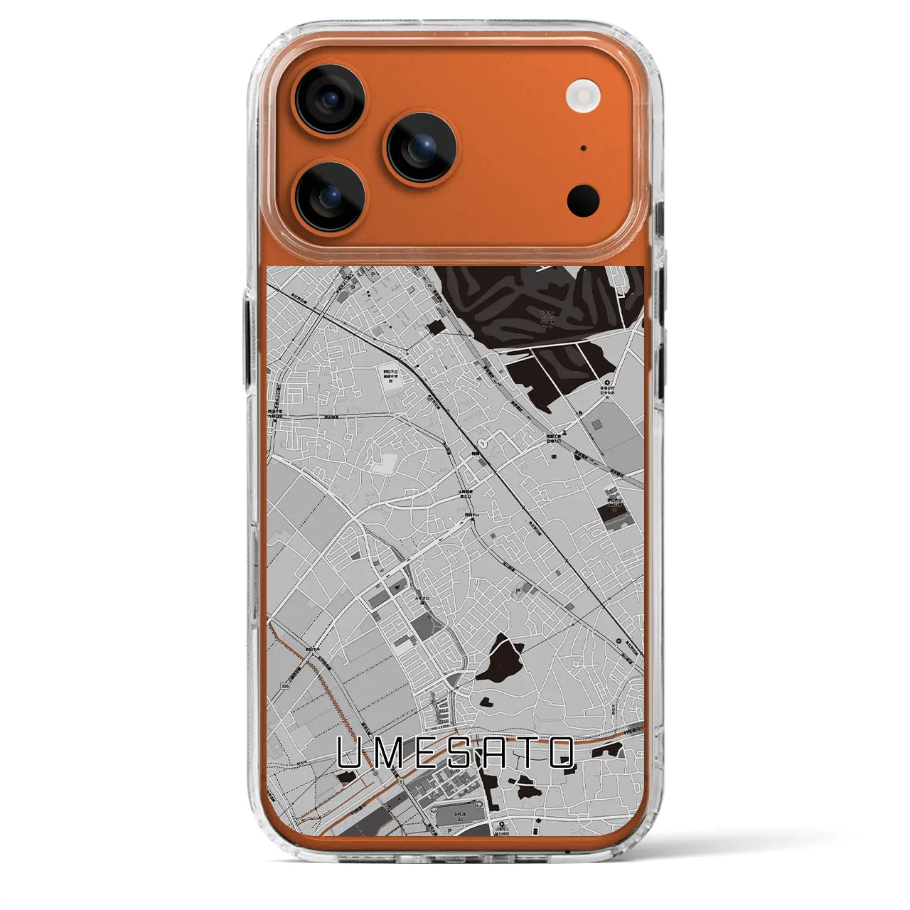 【梅郷（千葉県）】地図柄iPhoneケース（MagSafeタイプ）