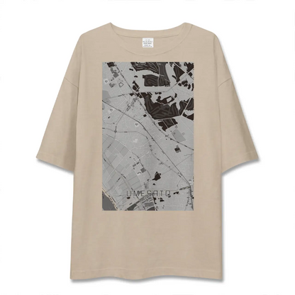 【梅郷（千葉県）】地図柄ビッグシルエットTシャツ