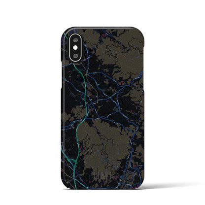 【宇美（福岡県）】地図柄iPhoneケース（バックカバータイプ）