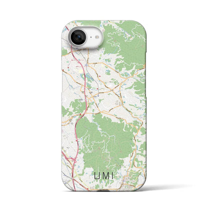 【宇美（福岡県）】地図柄iPhoneケース（バックカバータイプ）