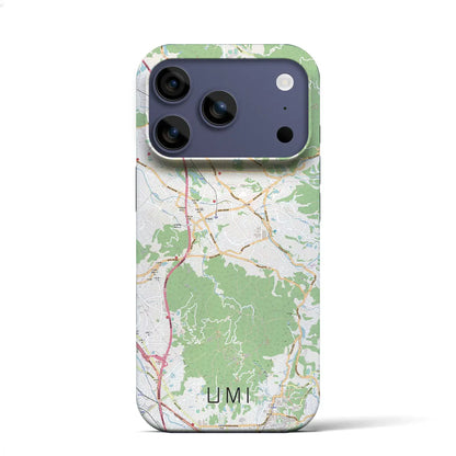 【宇美（福岡県）】地図柄iPhoneケース（バックカバータイプ）