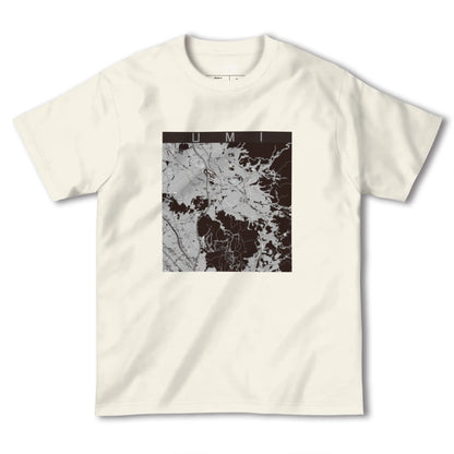 【宇美（福岡県）】地図柄ヘビーウェイトTシャツ