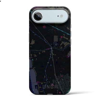 【運河（千葉県）】地図柄iPhoneケース（バックカバータイプ）