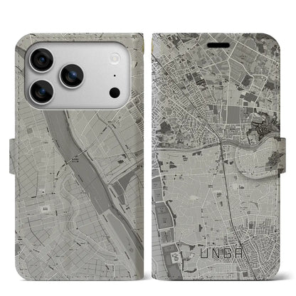 【運河（千葉県）】地図柄iPhoneケース（手帳タイプ）