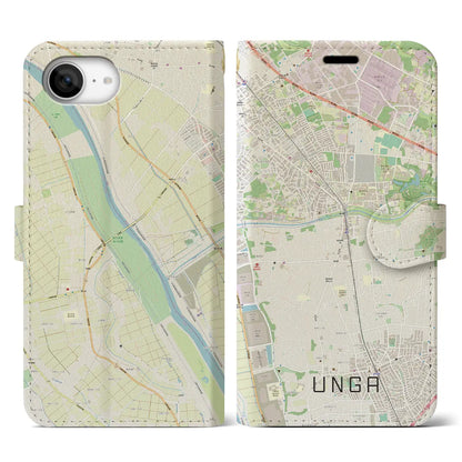 【運河（千葉県）】地図柄iPhoneケース（手帳タイプ）