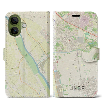 【運河（千葉県）】地図柄iPhoneケース（手帳タイプ）