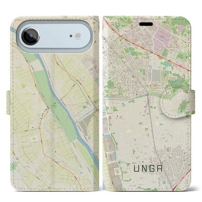 【運河（千葉県）】地図柄iPhoneケース（手帳タイプ）