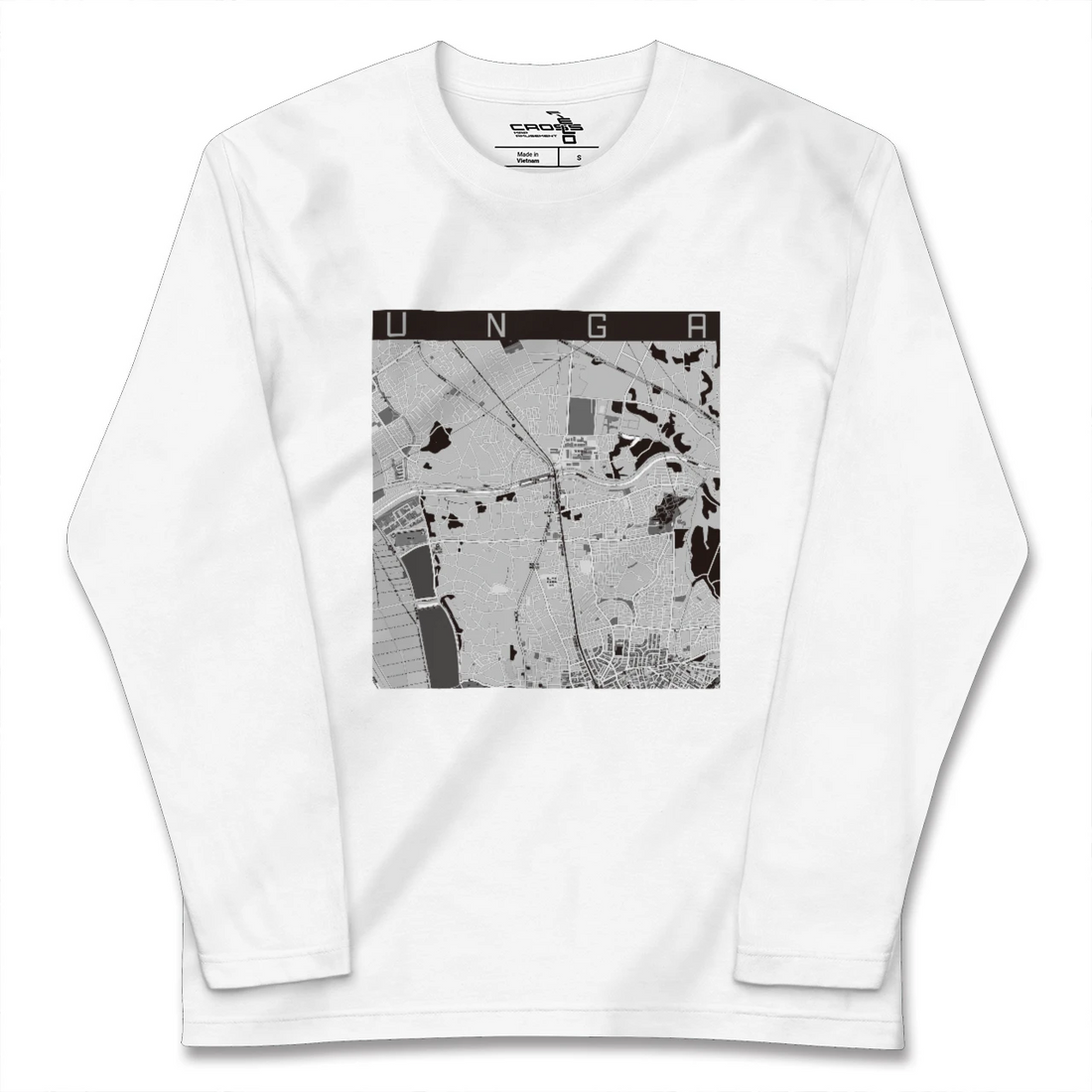 【運河(千葉県)】地図柄ロングスリーブTシャツ