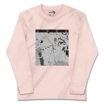 【運河（千葉県）】地図柄ロングスリーブTシャツ