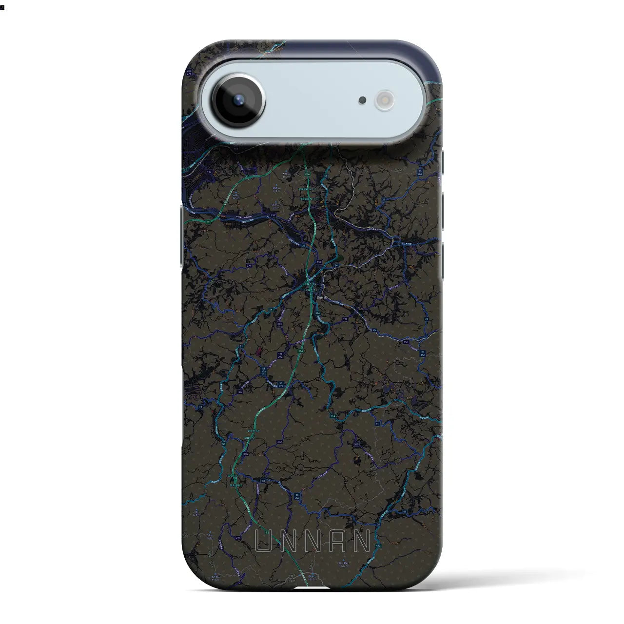 【雲南（島根県）】地図柄iPhoneケース（バックカバータイプ）