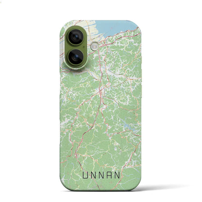 【雲南（島根県）】地図柄iPhoneケース（バックカバータイプ）