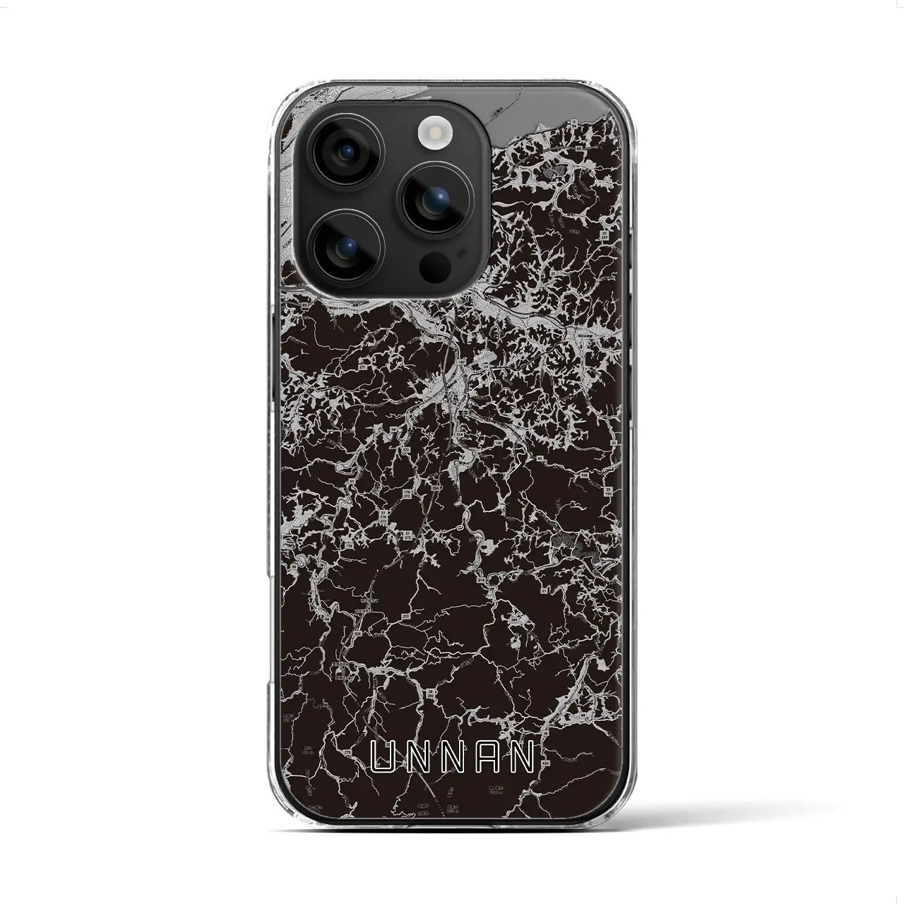 【雲南（島根県）】地図柄iPhoneケース（クリアタイプ）