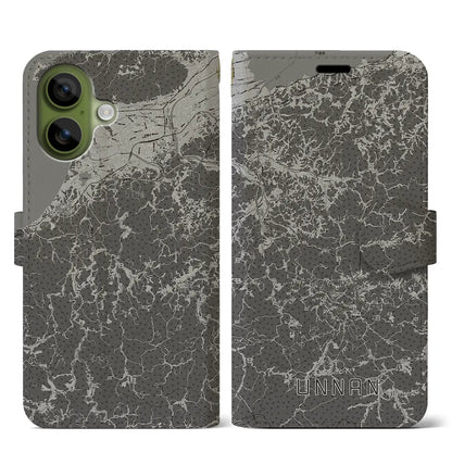 【雲南（島根県）】地図柄iPhoneケース（手帳タイプ）