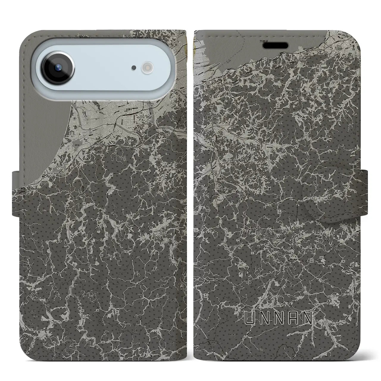 【雲南（島根県）】地図柄iPhoneケース（手帳タイプ）