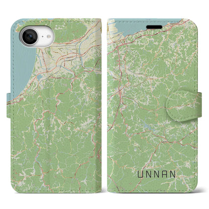 【雲南（島根県）】地図柄iPhoneケース（手帳タイプ）