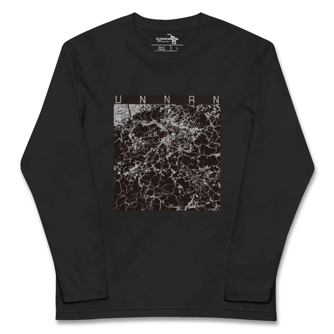 【雲南（島根県）】地図柄ロングスリーブTシャツ