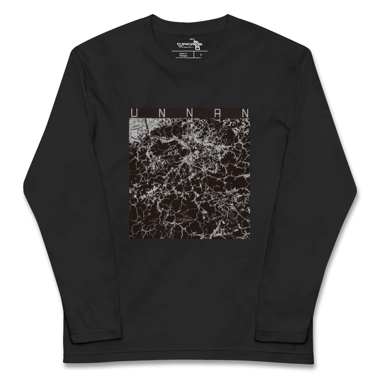 【雲南（島根県）】地図柄ロングスリーブTシャツ