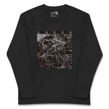 【雲南（島根県）】地図柄ロングスリーブTシャツ