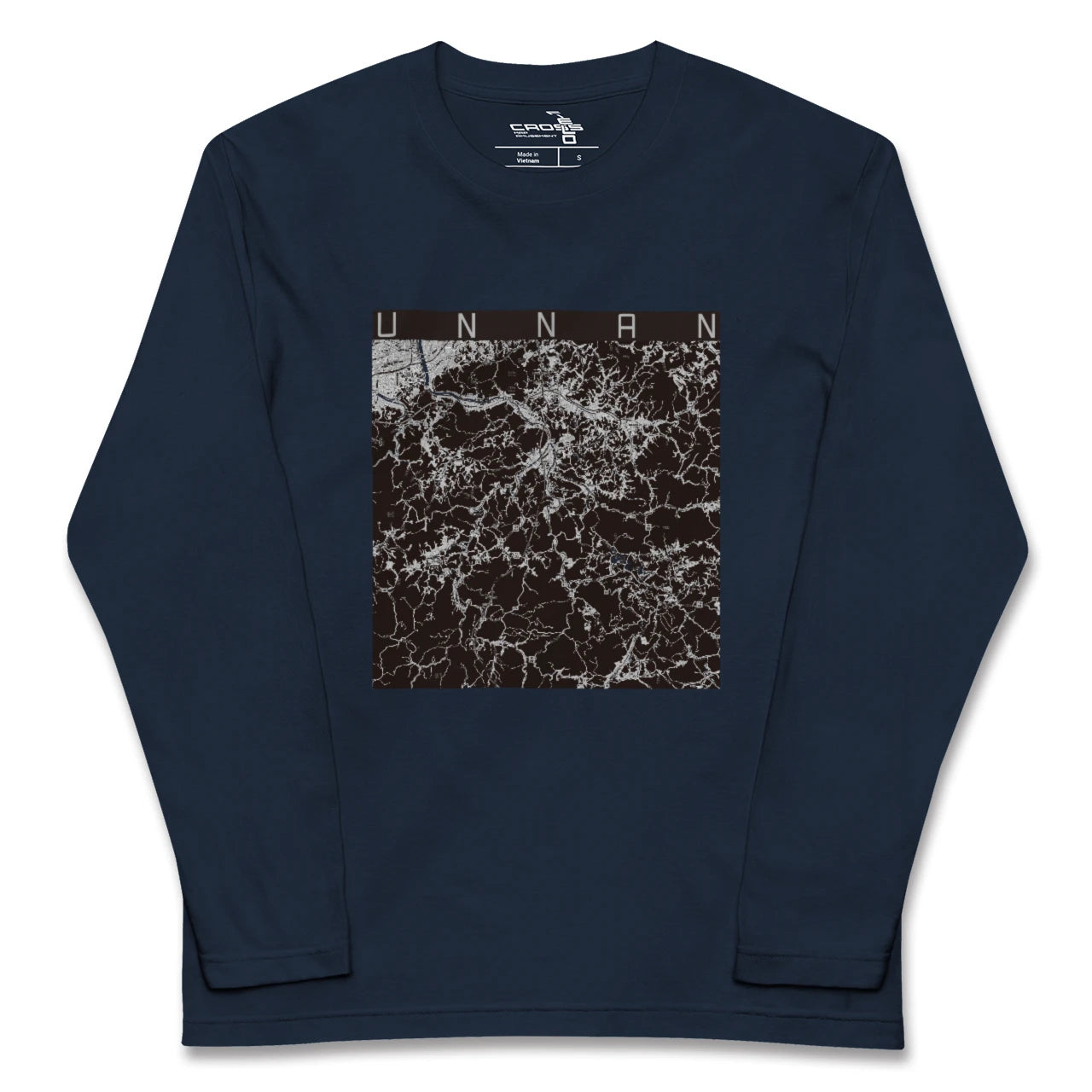 【雲南（島根県）】地図柄ロングスリーブTシャツ
