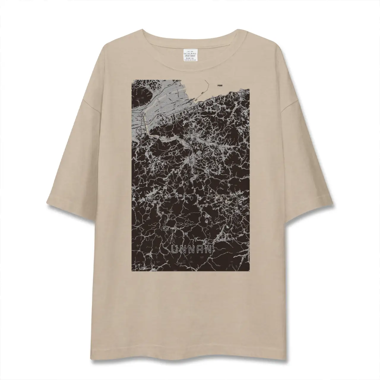 【雲南（島根県）】地図柄ビッグシルエットTシャツ