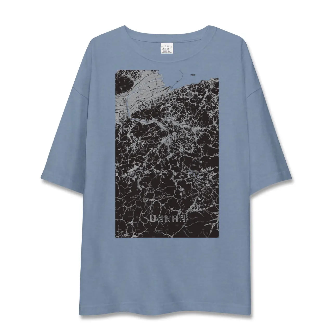 【雲南（島根県）】地図柄ビッグシルエットTシャツ