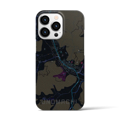 【卯之町（愛媛県）】地図柄iPhoneケース（バックカバータイプ）