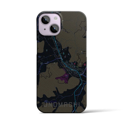 【卯之町（愛媛県）】地図柄iPhoneケース（バックカバータイプ）